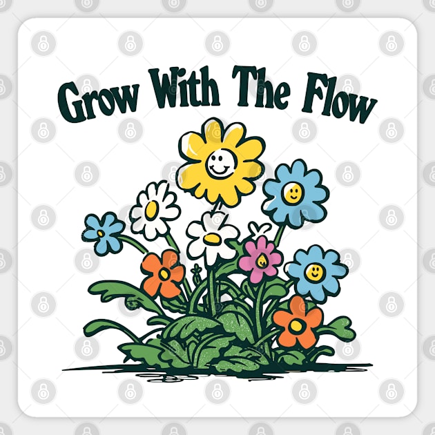 Grow With The Flow Magnet by DankFutura